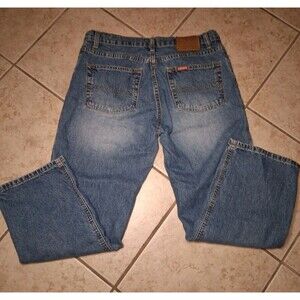 RL Polo Cropped Saturday Jeans Women Size 8 Blue Denim Vintage 90s Ralph Lauren